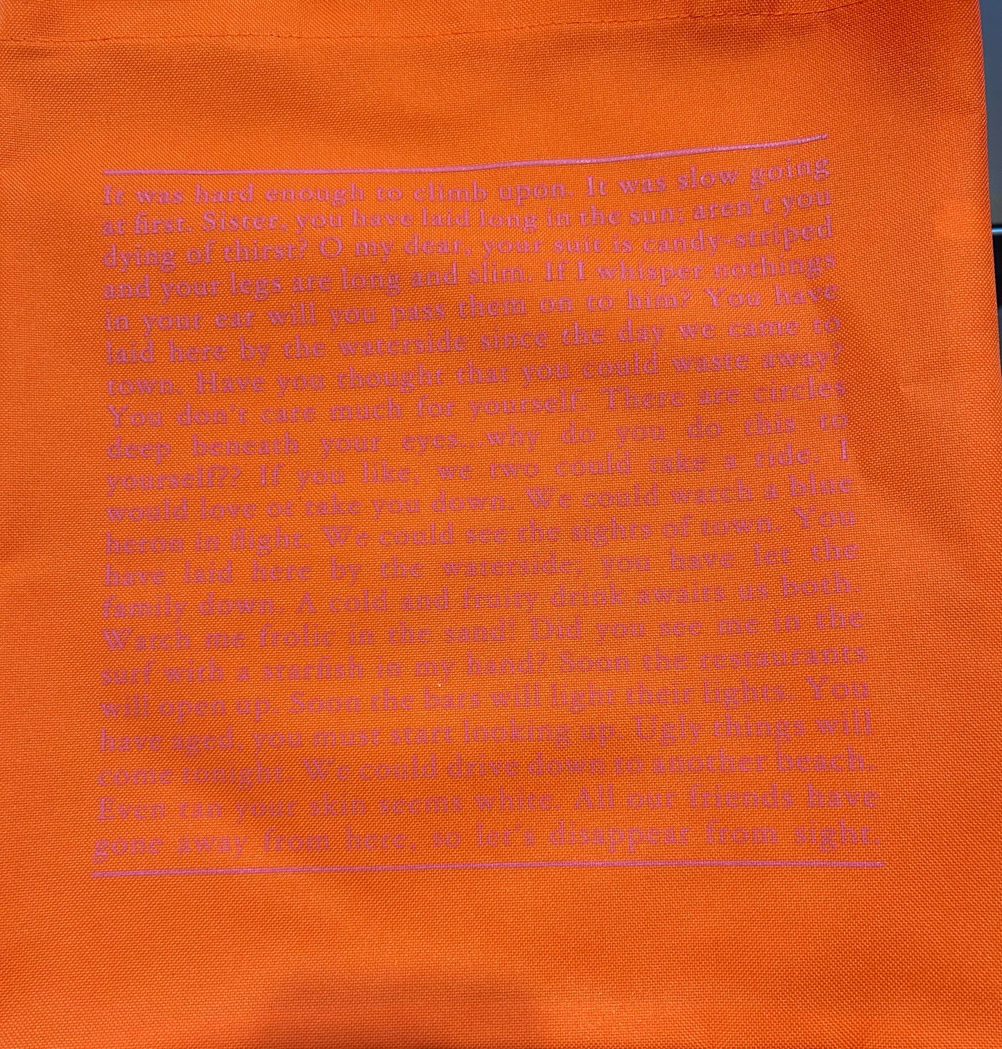 Gulf shores/ West Palm Beach record beach tote Orange