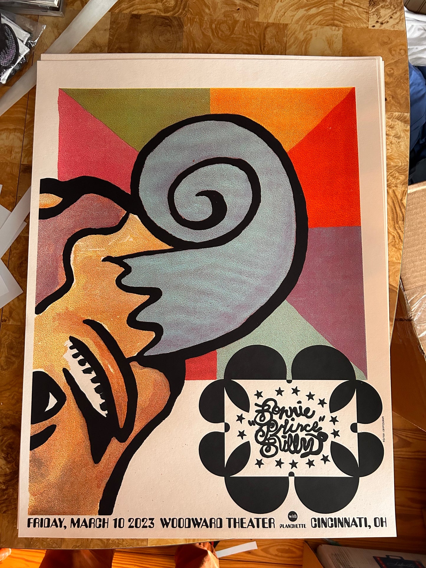 Bonnie Prince Billy March 2023 Woodward Theater Cincinnati Ohio poster